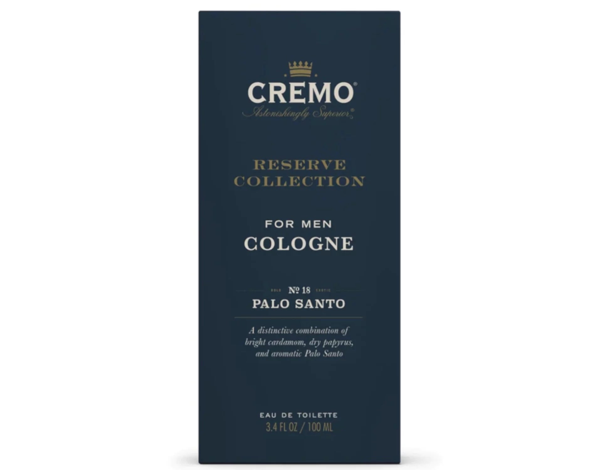 Cremo Reserve Collection For Men Cologne No. 18 Palo Santo, 3.4 Fl. Oz.