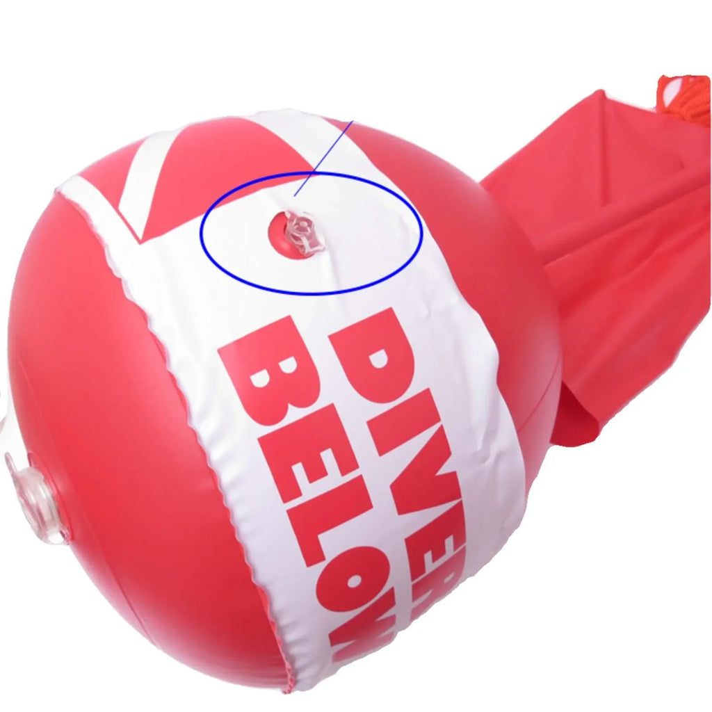 Dive Flag Float Buoy Dive Flag High Visibility Float , Inflatable Floater for Surface ing, Diving, Fishing