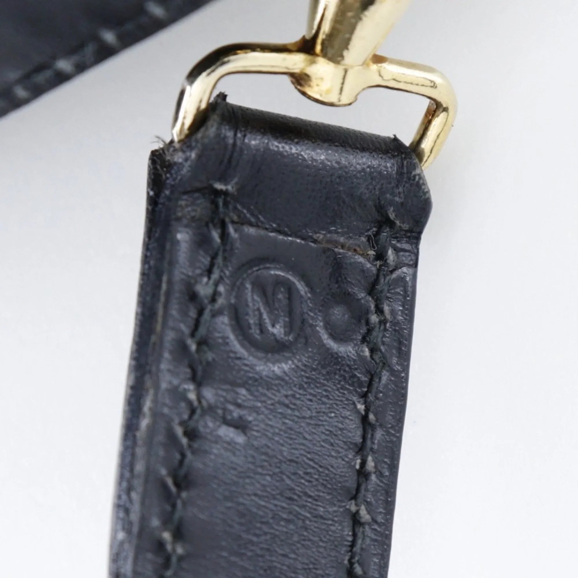 Pre-Owned Hermes  Double  Shoulder Bag Vintage Calf Made in France 1983 Black/Gold Hardware 〇M Crossbody Snap Button Ladies (Fair)
