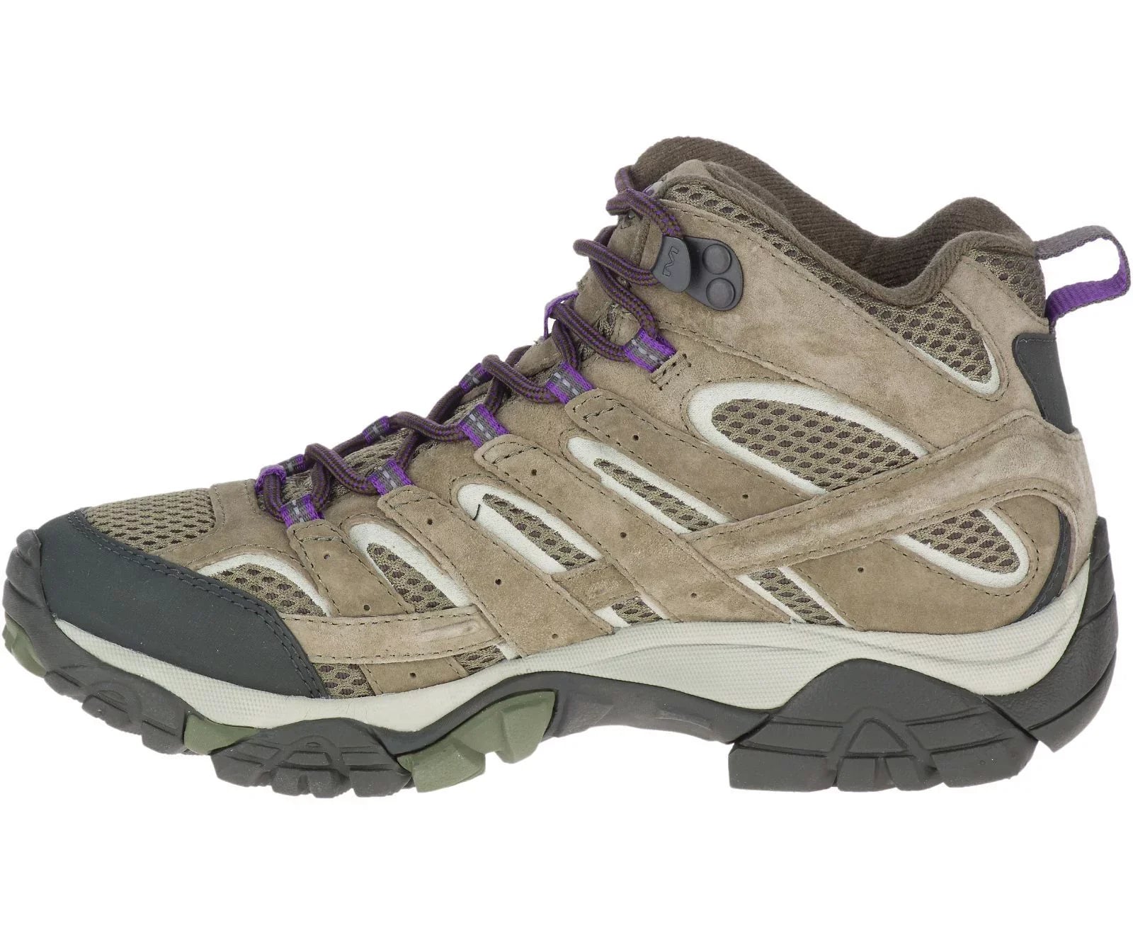 Merrell Women's Moab 2 Ventilator Mid Hiking Shoes, Olive, Size 9 Wide