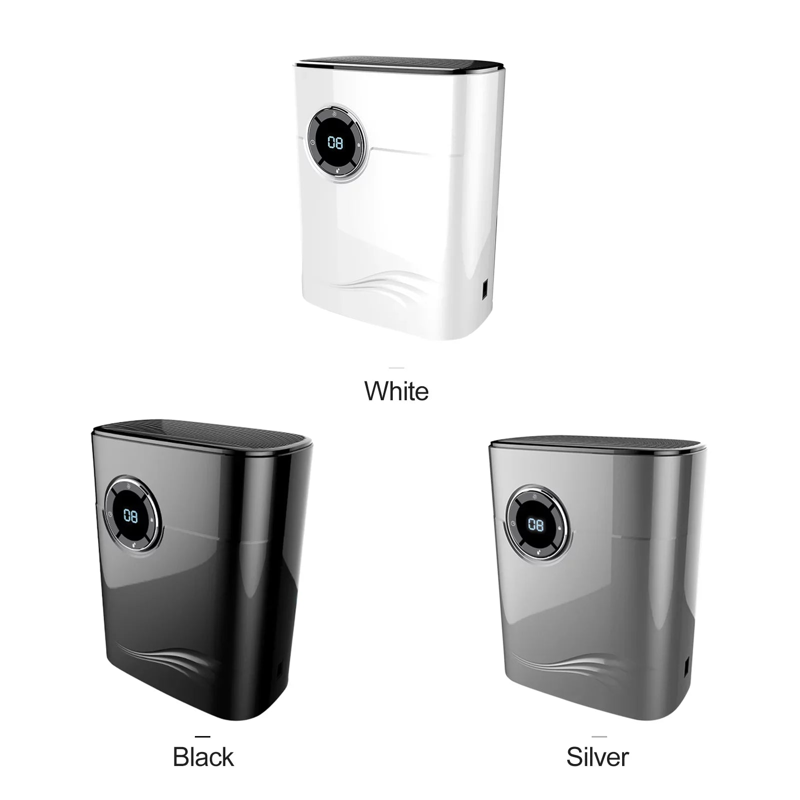 Portable 1200mL Dehumidifier for up to 215 Sq. Ft - Auto-Off, Humidity Control, Ideal for Home, Basements, Bedrooms, Garages, Wardrobes, RVs