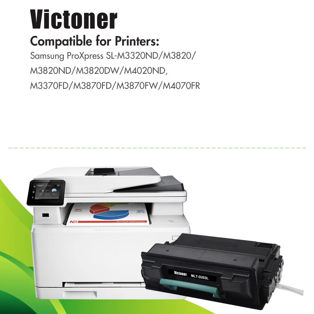 Victoner 3-Pack Compatible Toner for Samsung - Use With ProXpress -     Ptiner Black