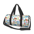 Coaee Summer Stamp Large Capacity Travel Luggage Bag Cylinder Gym Bag Waterproof Sports Bag with Pocket and Compartment