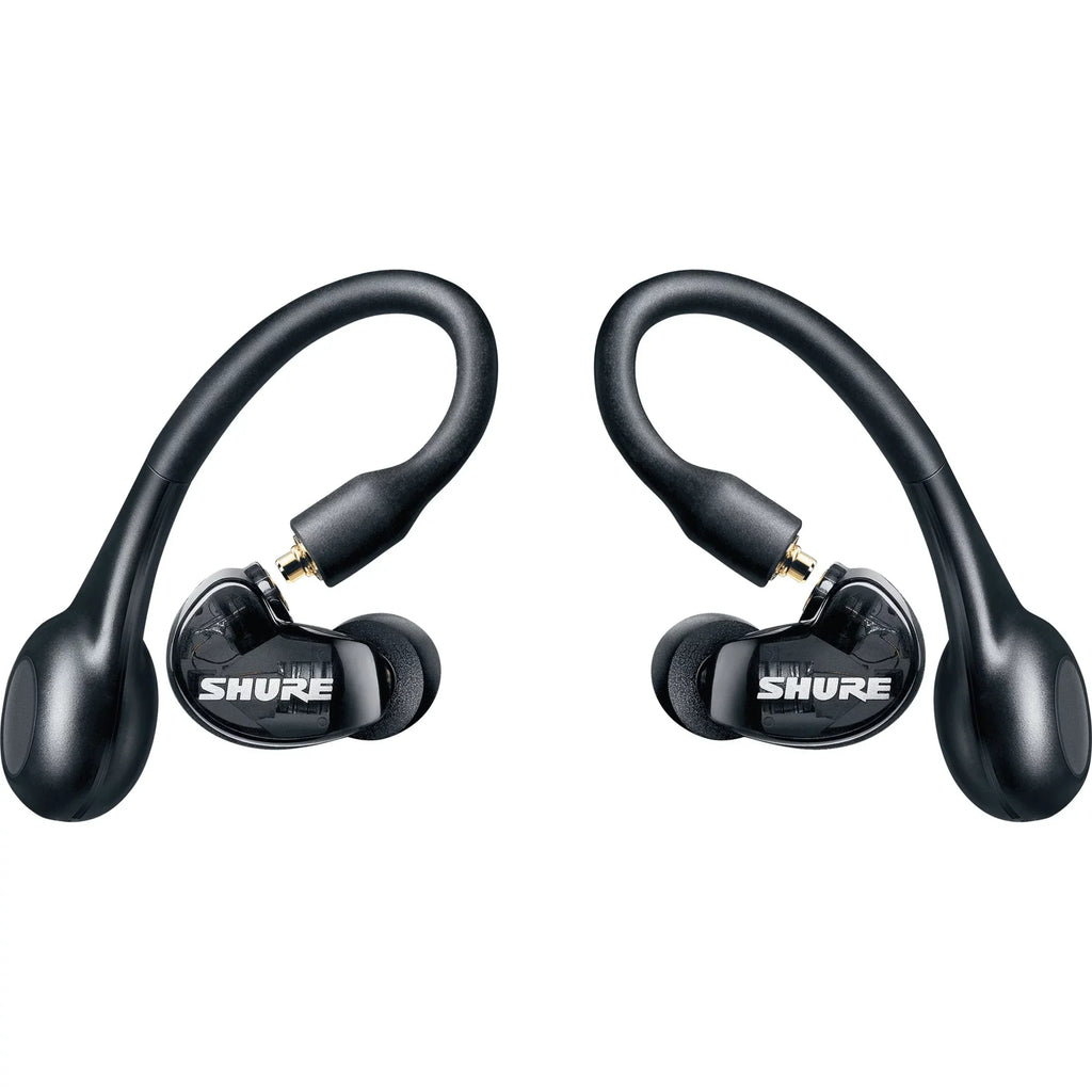 Shure  215  True Wireless Sound Isolating Earbuds with Bluetooth 5 Technology, Premium Audio with Deep Bass, Secure Fit Over-the-Ear, 32-Hour Battery Life, Fingertip Controls - (Gen 2) - Black