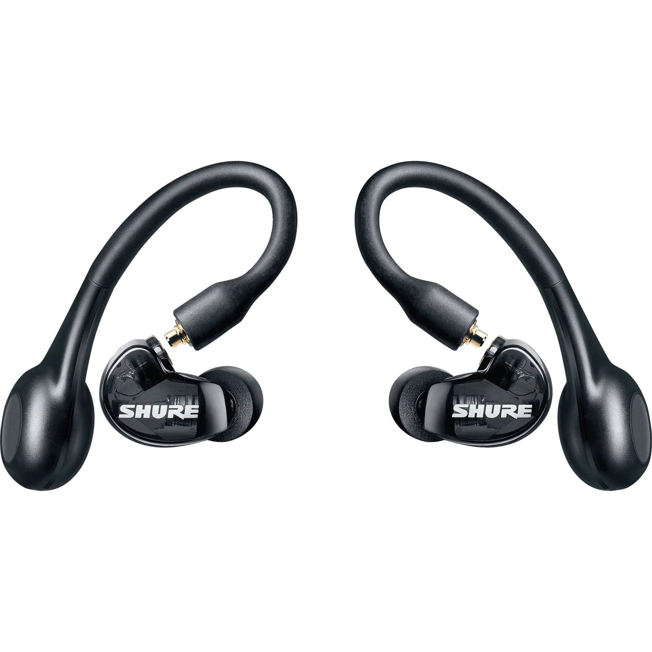Shure  215  True Wireless Sound Isolating Earbuds with Bluetooth 5 Technology, Premium Audio with Deep Bass, Secure Fit Over-the-Ear, 32-Hour Battery Life, Fingertip Controls - (Gen 2) - Black