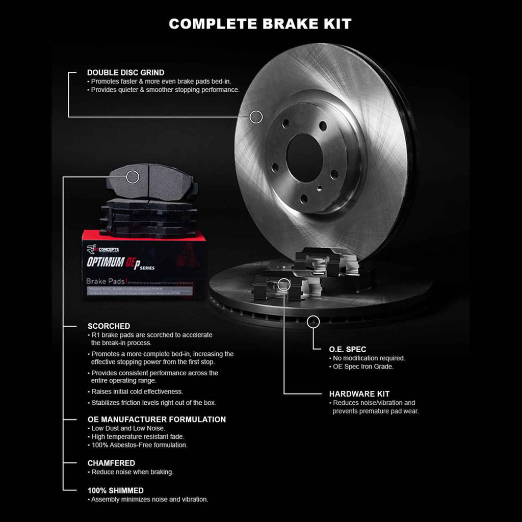 Concepts Front Brakes and Rotors Kit