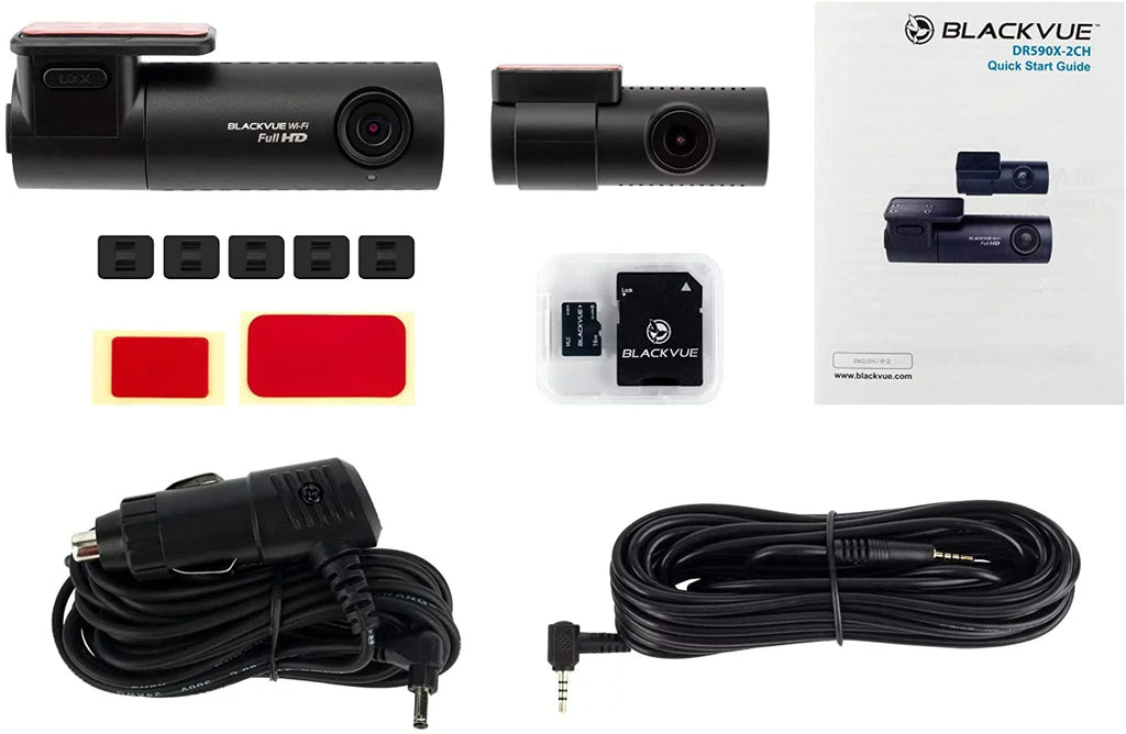 BlackVue -2CH with 32GB microSD Card | Full  Wi-Fi Dashcam | Parking Mode Support with Hogor Lens Cloth