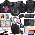 Canon   Mark  Mirrorless Camera with Canon  24-105mm f/4    Lens + 2pc 64GB Memory Cards +  Video Light + Spare Battery + Case & More