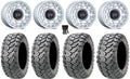 Black Rhino Chamber 14" Wheels Si 26" Ceros Tires Kawasaki Mule Pro