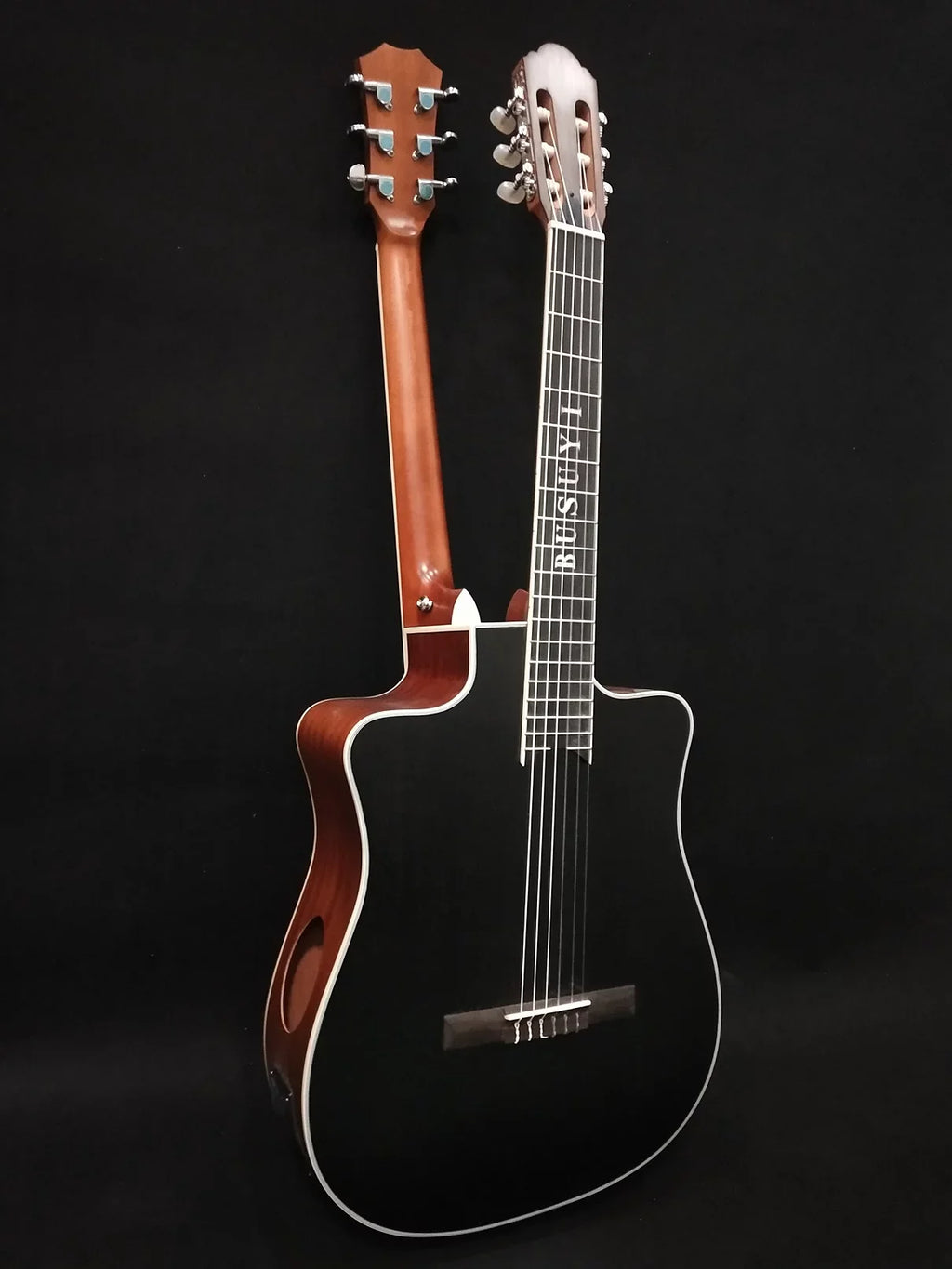 6 Strings classical /6 Strings Acoustic Double Neck, Double Sided Busuyi Guitar 2021  + Bag