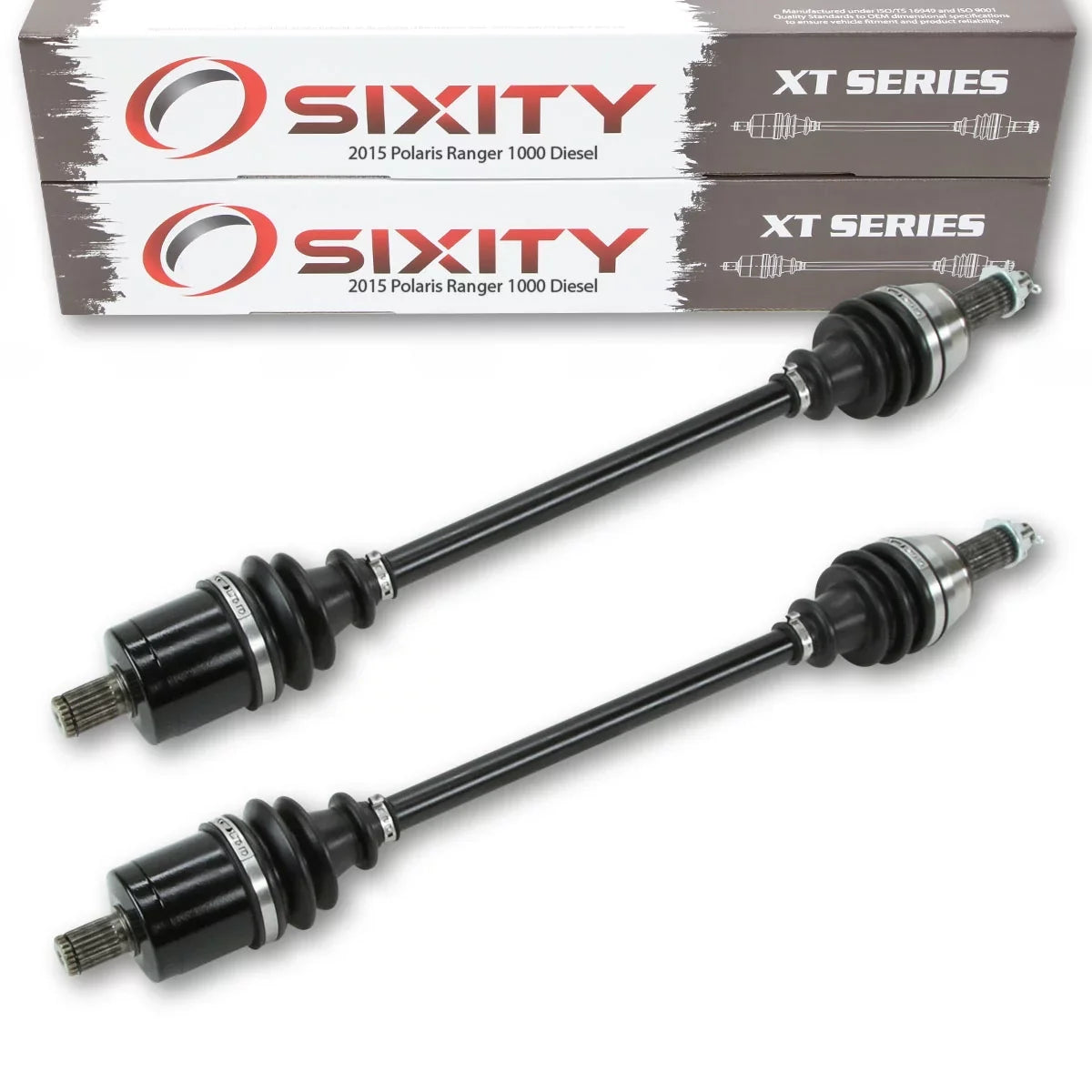 2 pc Sixity  Front Left Right Axle suitable with Polaris Ranger 1000 Diesel 2015 -   4X4