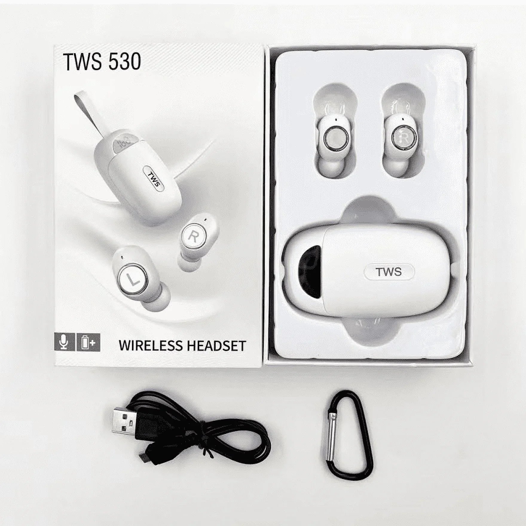 Wireless Earbuds For Samsung Galaxy  mini Duos , with Immersive Sound True 5.0 Bluetooth in-Ear Headphones with 2000mAh Charging Case Stereo Calls Touch Control  Sweatproof Deep Bass
