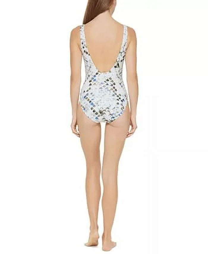 Twist-Front Cutout One-Piece Swimsuit,  16