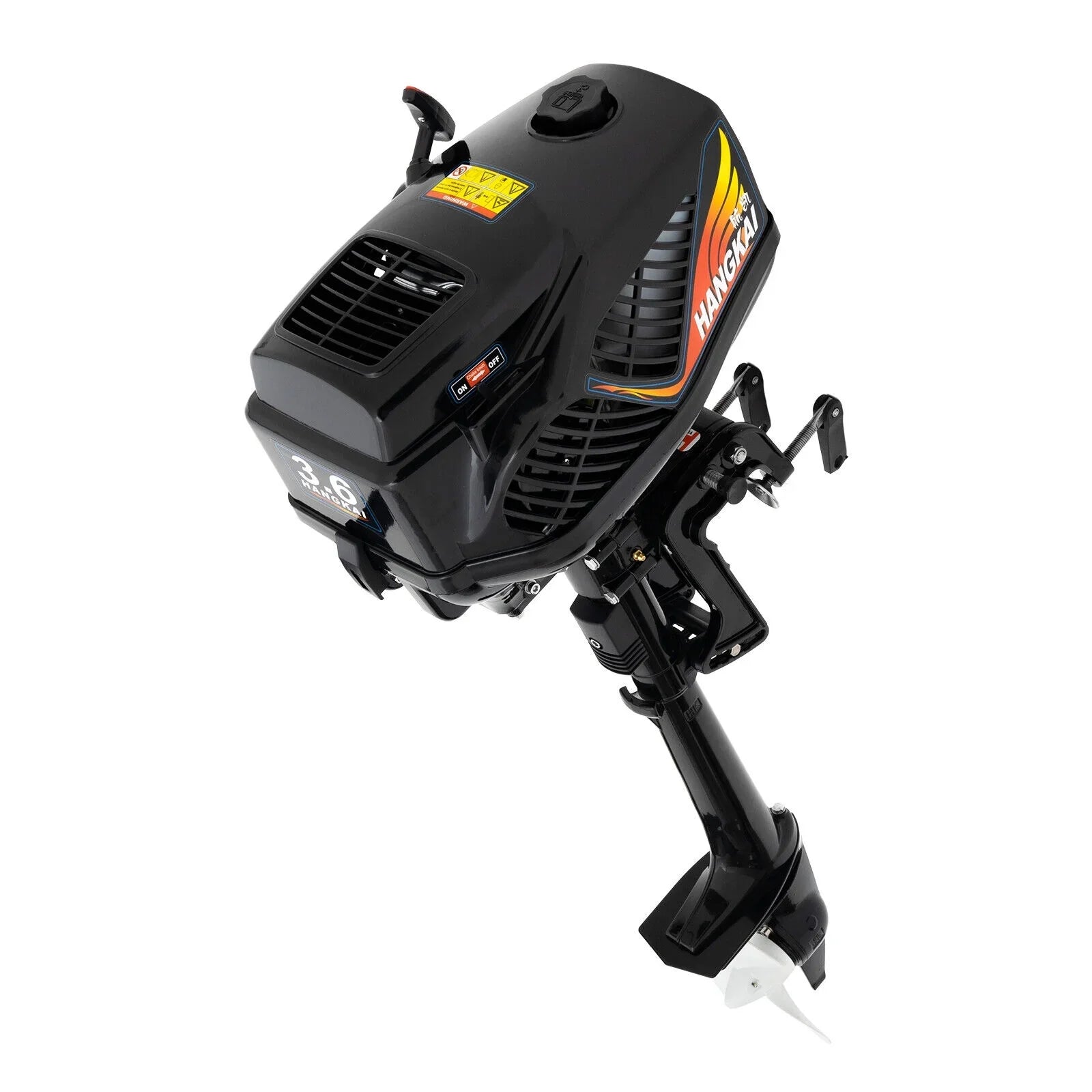 2 Stroke 3.6  Outboard Motor Fishing Boat Engine Water Cooling  Outboard Boat Motor 90cm/35.4in