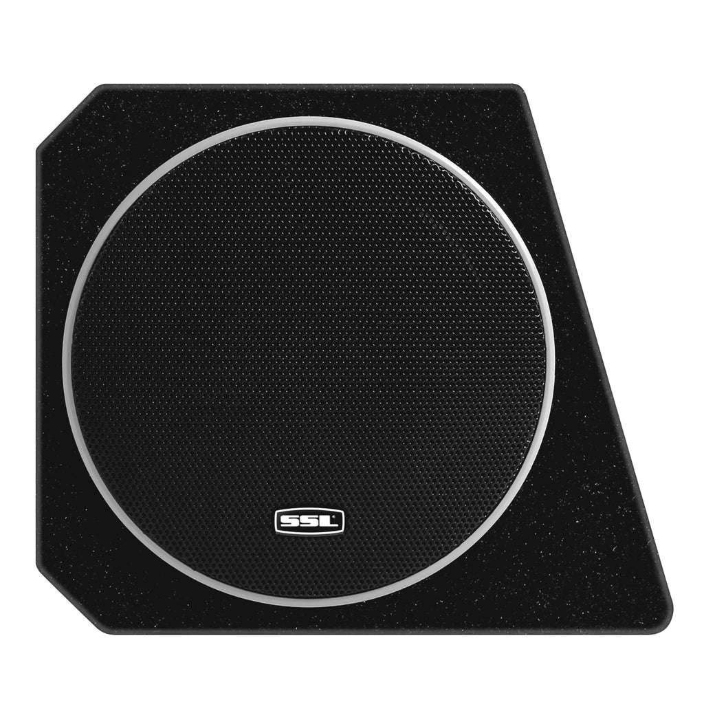 Sound Storm Laboratories  8 Inch Amplified Powered Car Audio Subwoofer Package – Built-in Amplifier, Passive Radiator, Remote Subwoofer Control, For Truck, Boxes and Enclosures