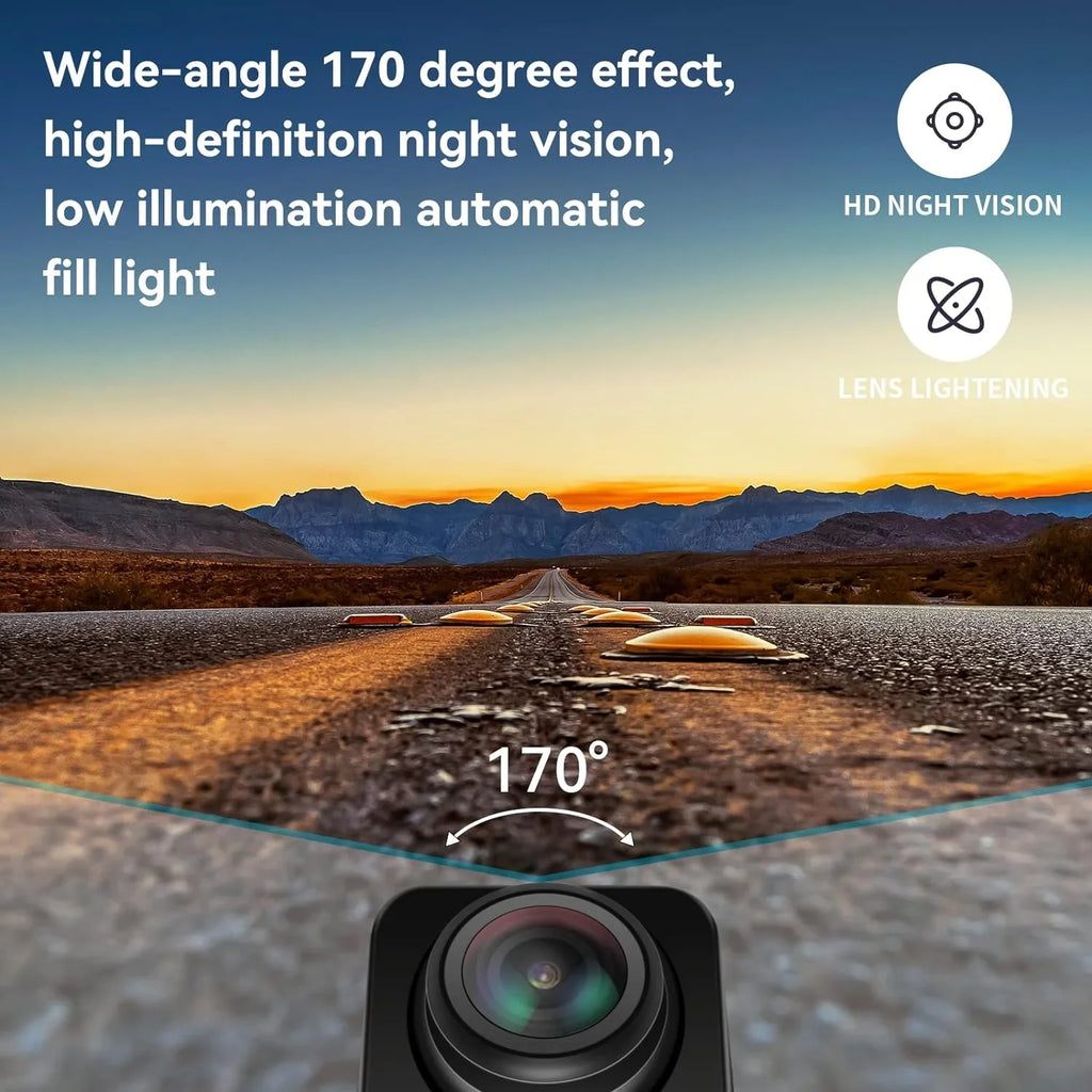 Ubwook Backup Camera  Waterproof Night Vision  Metal Rear View Camera for Car Pickup Trucks SUVs RVs Vans