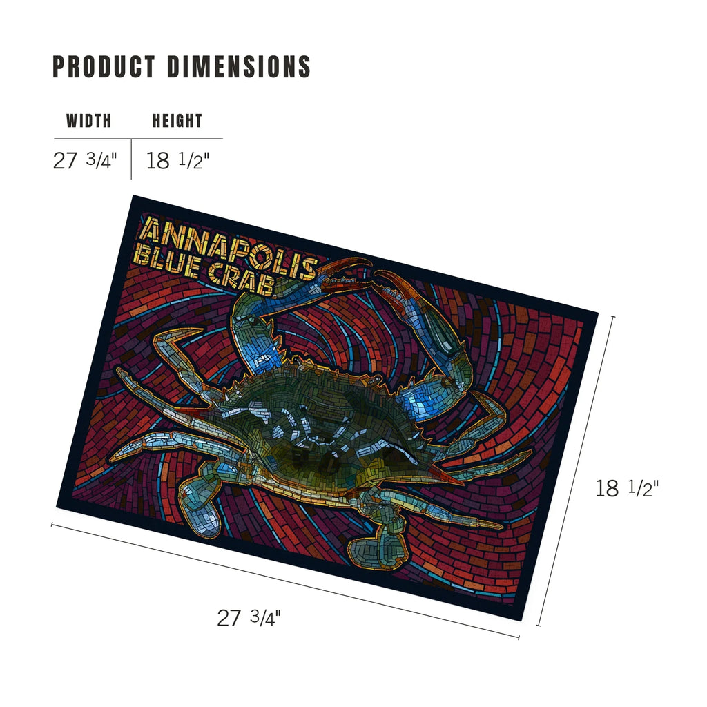 Lantern Press 1000 Piece Jigsaw Puzzle, Annapolis, Maryland, Blue Crab Mosaic