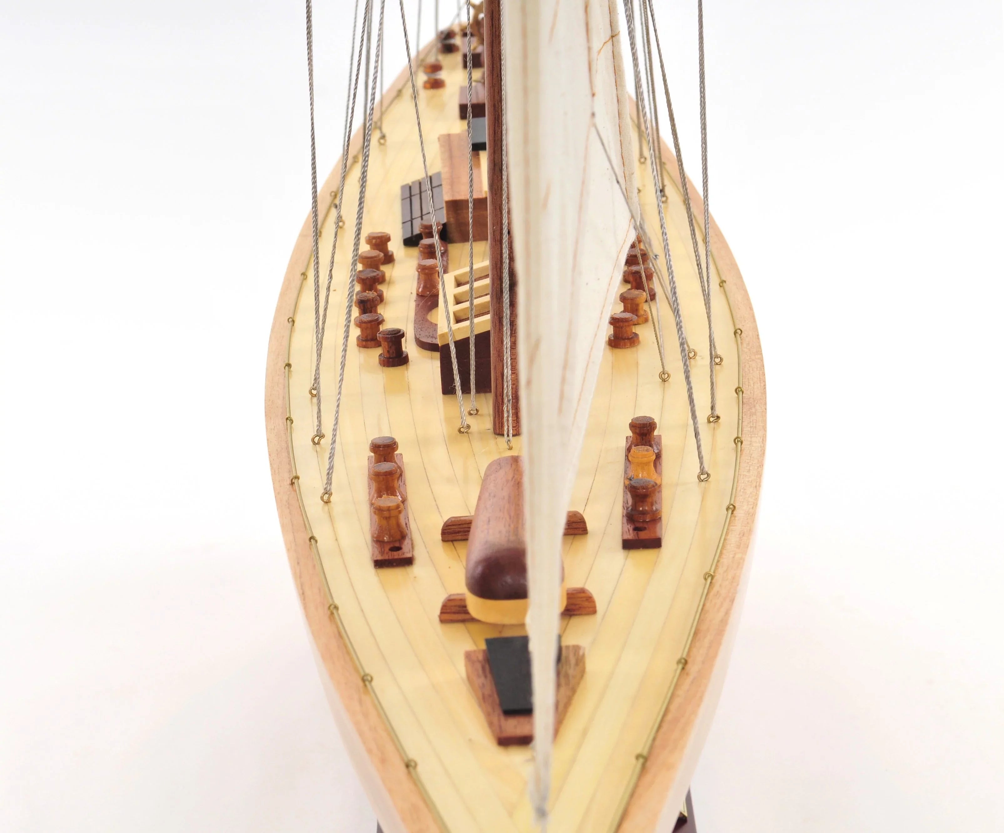 Endeavour 40 Boat Model Display Old Modern Handicraft by Xoticbrands - Veronese