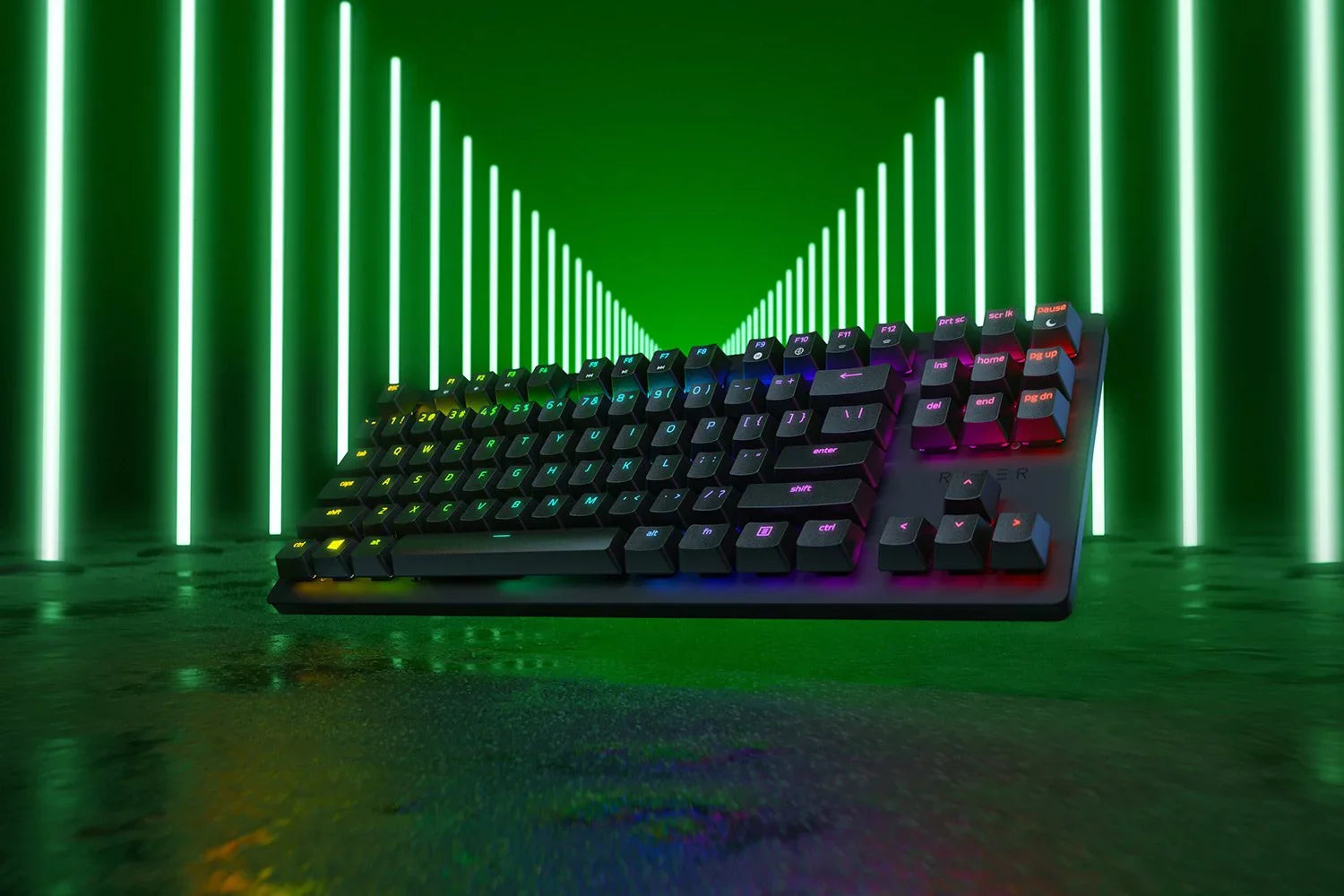 Razer Huntsman Tournament Edition Gaming Keyboard, w/ Linear Optical Switches & Chroma  Lighting (Used)