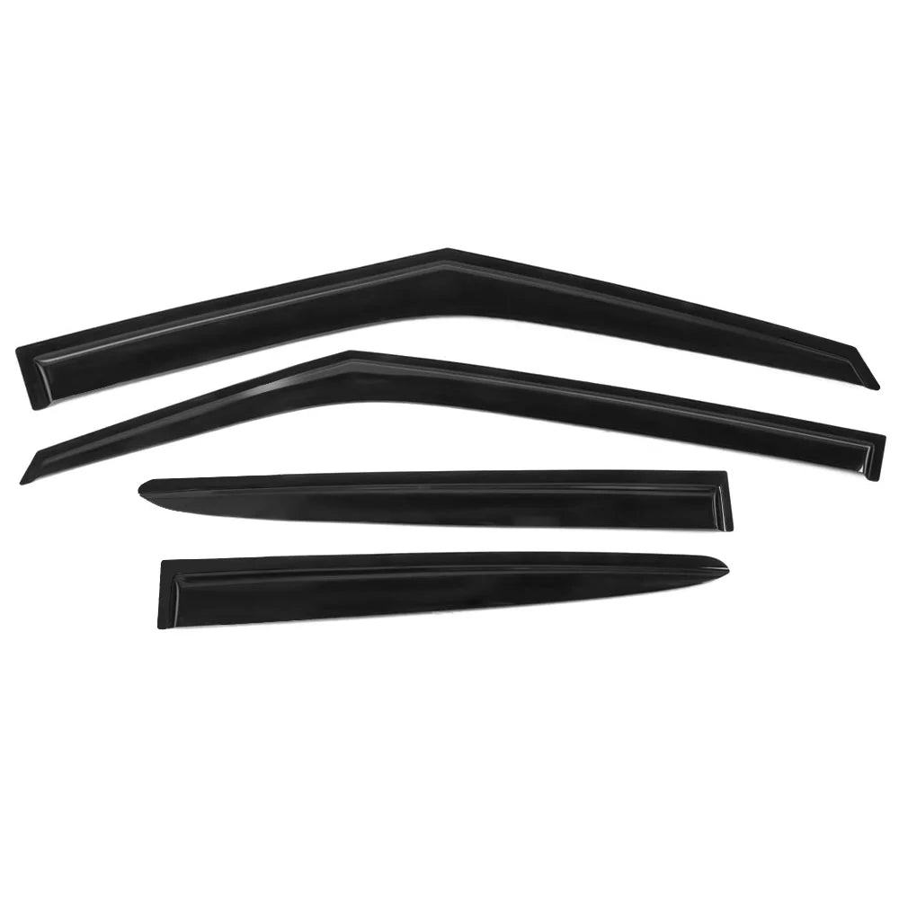 Ikon Motorsports Compatible with 2011-2018 Hyundai Veloster Window Vent Visor Deflector Rain Guard 4Pc Set Outside Mount 2011 2012 2013 2014 2015 2016 2017 2018