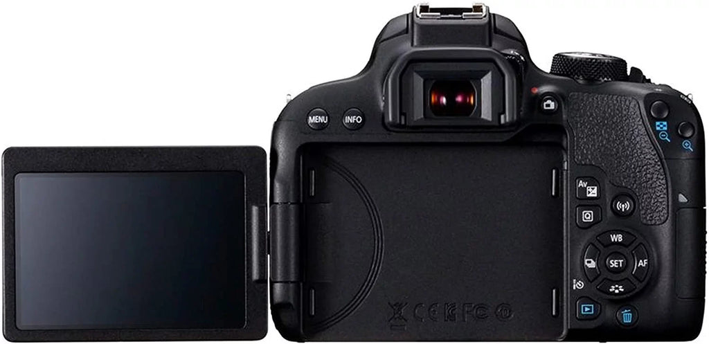 Canon  800D Rebel T7i  Camera w/- 18-55mm /4-5.6 is  Zoom Lens + 75-300mm /4-5.6  Lens +  50mm f/1.8  Lens + 128GB Memory + Case + Tripod + Filters 40pc Bundle