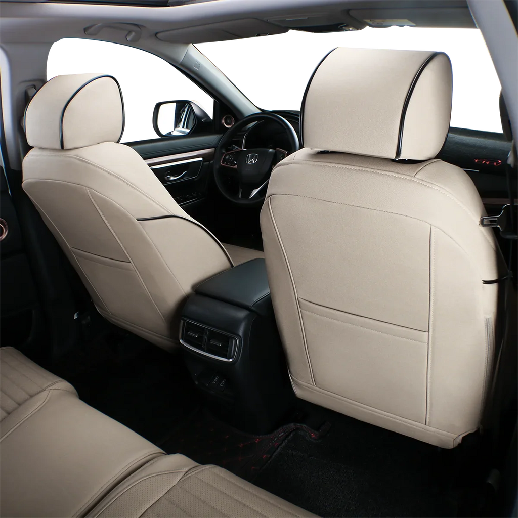 Custom Fit Accord Car Seat Covers for Honda Accord 2010 2011 2012 - Full Set Leatherette(Beige)
