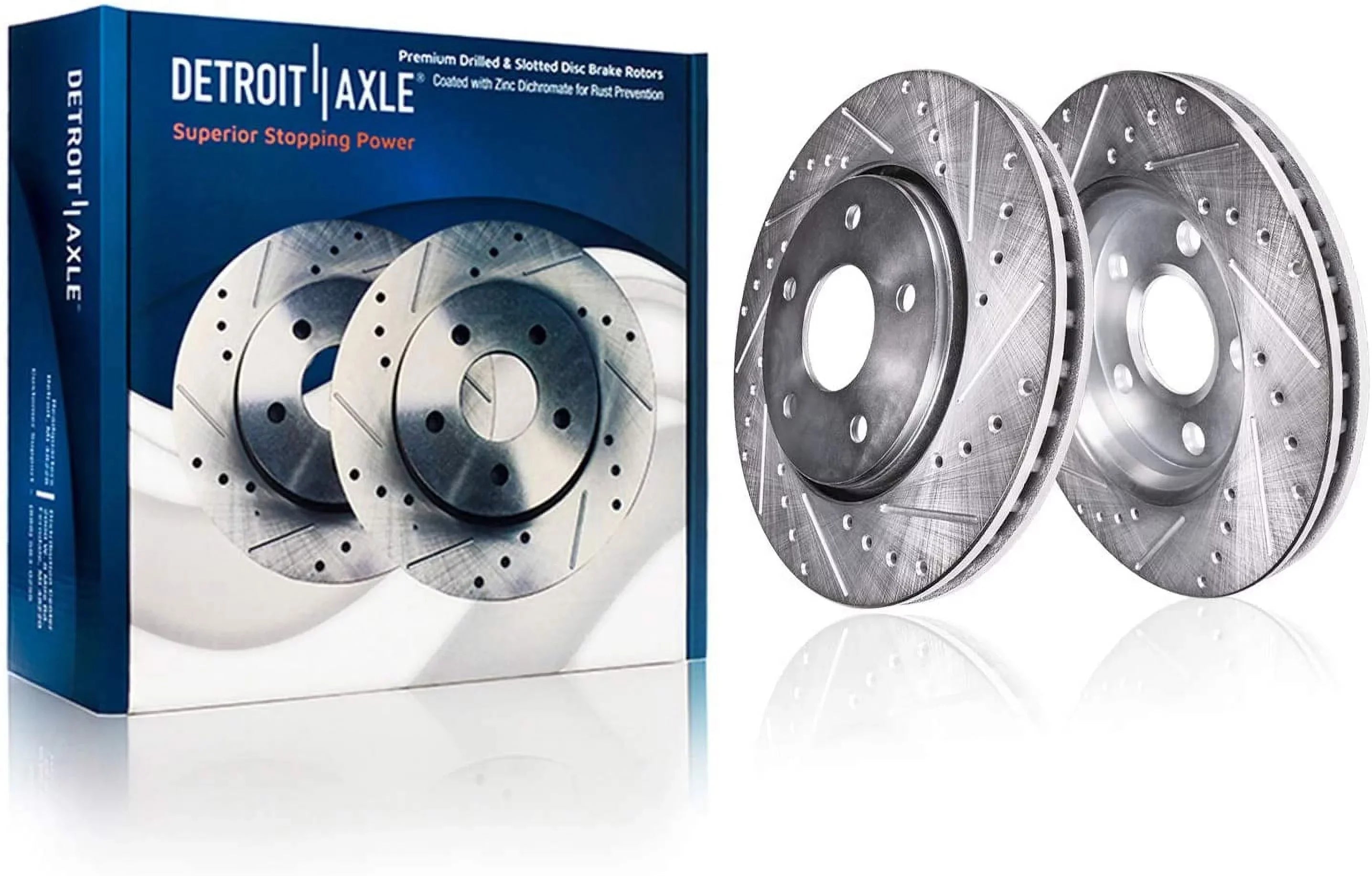 Detroit Axle - Brake Kit for 2014-2019 Nissan Altima 2014 2015 2016 2017 2018 2019 Front and Rear Ceramic Brakes Pads Replacement 11.65" Front & 11.46" Rear Drilled Slotted Brake Rotors