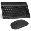 Rechargeable Bluetooth Keyboard and Mouse Combo Ultra Slim Full-Size Keyboard and Ergonomic Mouse for  Axon 30 Pro 5G and All Bluetooth Enabled Mac/Tablet/iPad//Laptop - Onyx Black