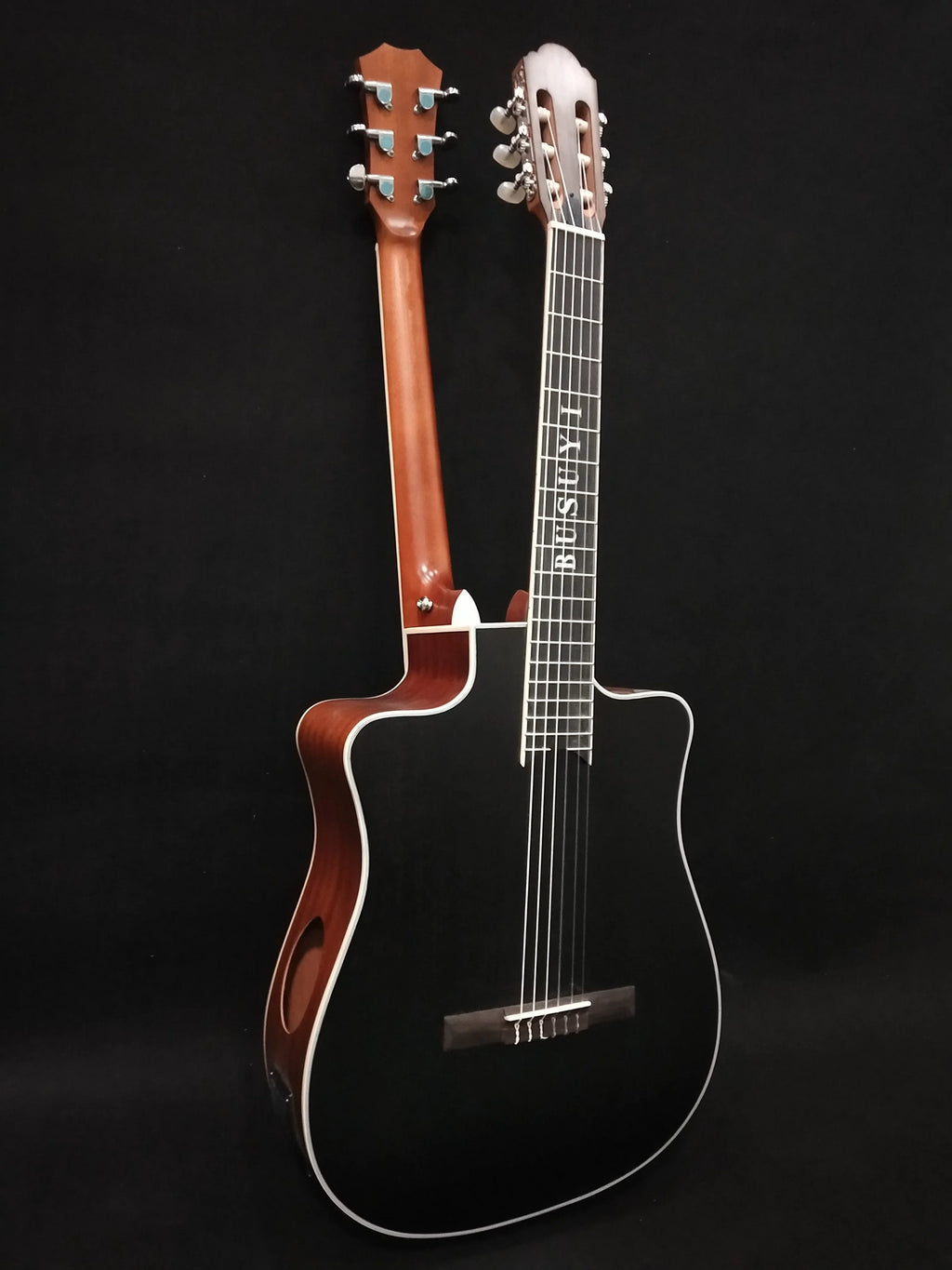 6 Strings classical /6 Strings Acoustic Double Neck, Double Sided Busuyi Guitar 2021  + Bag