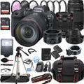Canon   Mirrorless Digital Camera with   24-105mm f/4  is  Lens + 75-300mm /4-5.6  Lens + 50mm f/1.8  Lens + 128GB Memory + Case + Tripod + Filters 42pc Bundle