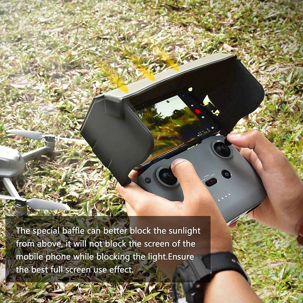 Foldable Phone Sun Shade Hood for  Mavic Mini 2 Air 2 Drone Remote Control