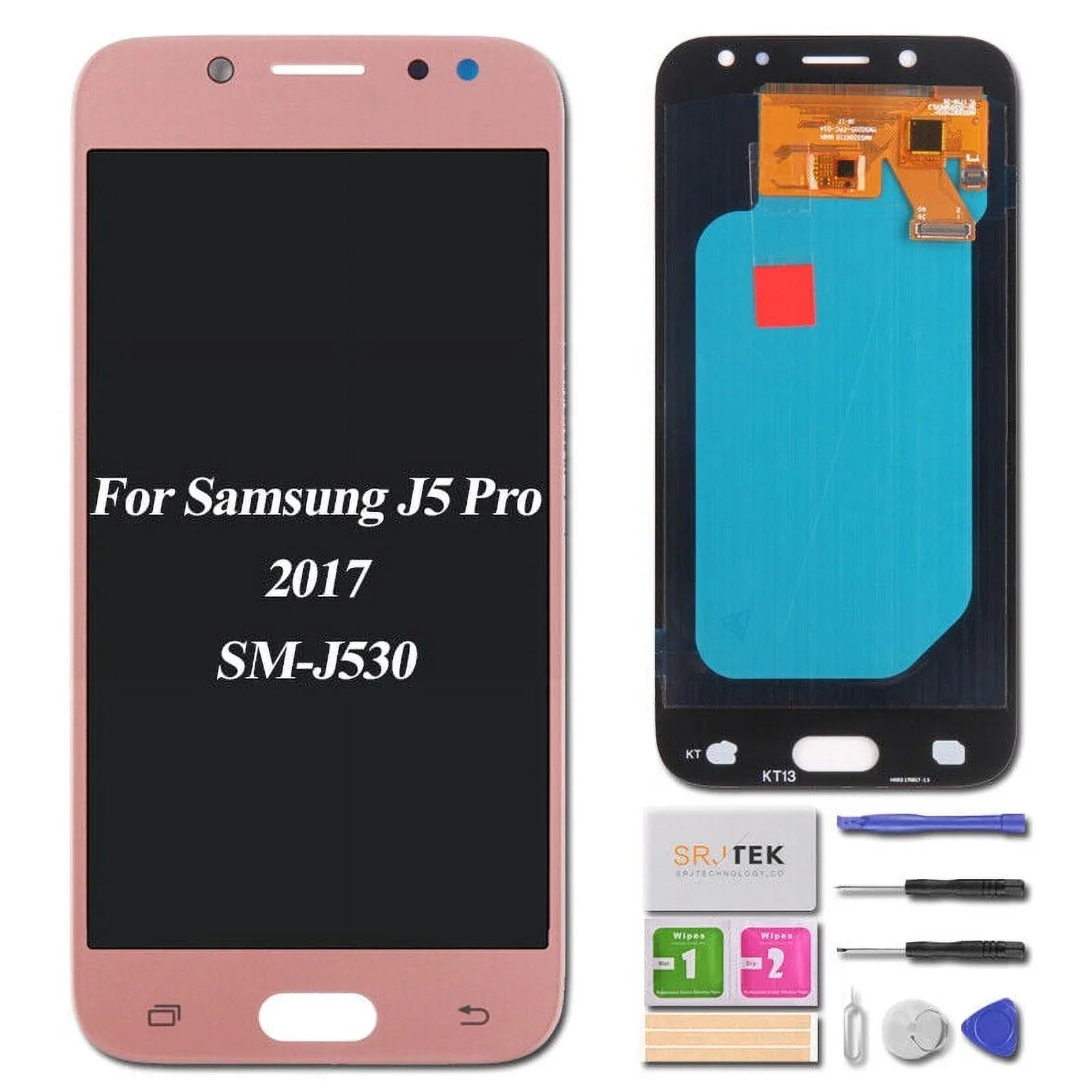 Screen Replacement For  Galaxy  Pro 2017   Display Touch Digitizer Assembly Repair Parts(Pink)