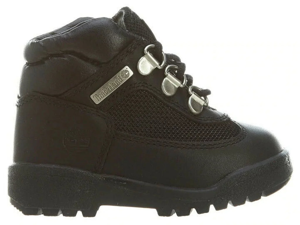 Timberland 15806 Baby Toddler Black Leather & Mesh Field Boot Shoes  (6.5)
