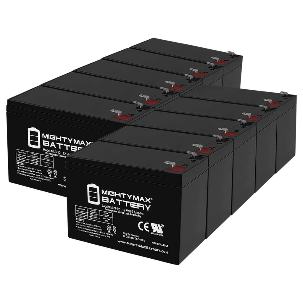 12V 9Ah  Battery Replaces Merida  500 Electric Bike - 10 Pack