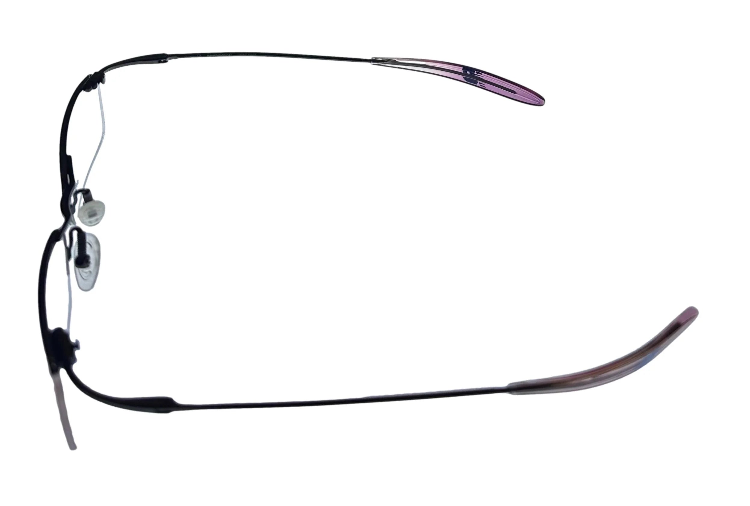 New Balance Mens Eyeglass Rectangle Rimless Metal  356 3 Gunmetal. 53mm