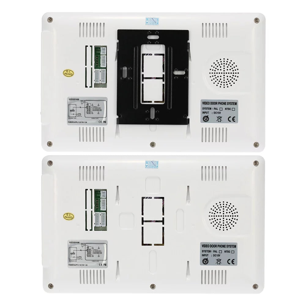 7” Wired Video Door Phone System Visual Doorbell with Indoor Monitor and Outdoor support Unlock Infrared Night View Rainproof for Home