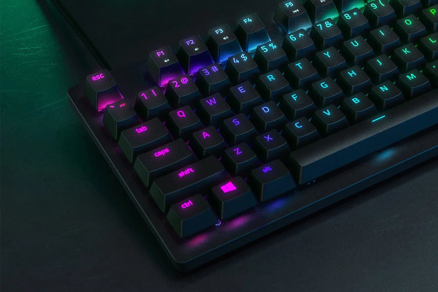 Razer Huntsman Tournament Edition Gaming Keyboard, w/ Linear Optical Switches & Chroma  Lighting (Used)