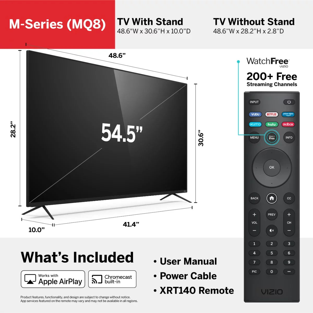 55" Class 4K  Quantum Smartcast Smart   -Series -