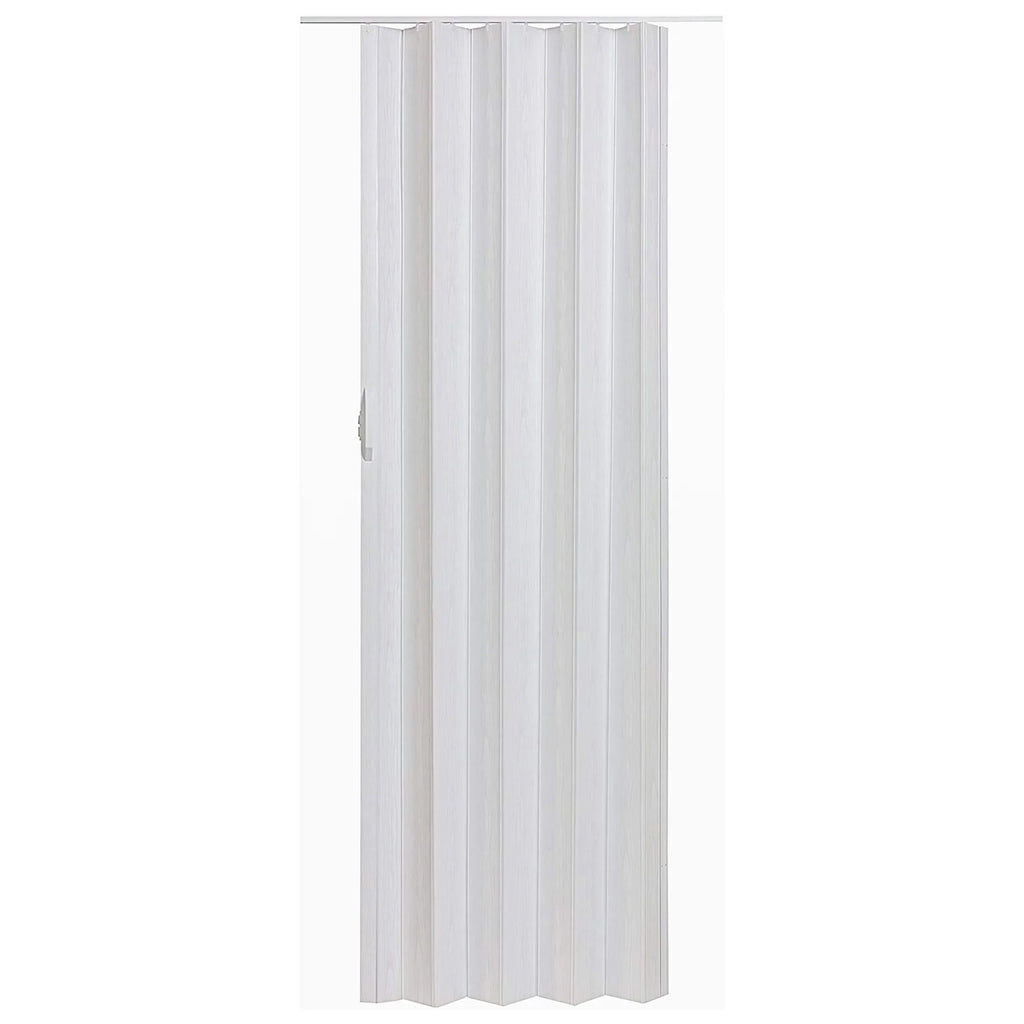 Home Products Via 36" x 80" Vinyl Hinged Single Folding Door, White