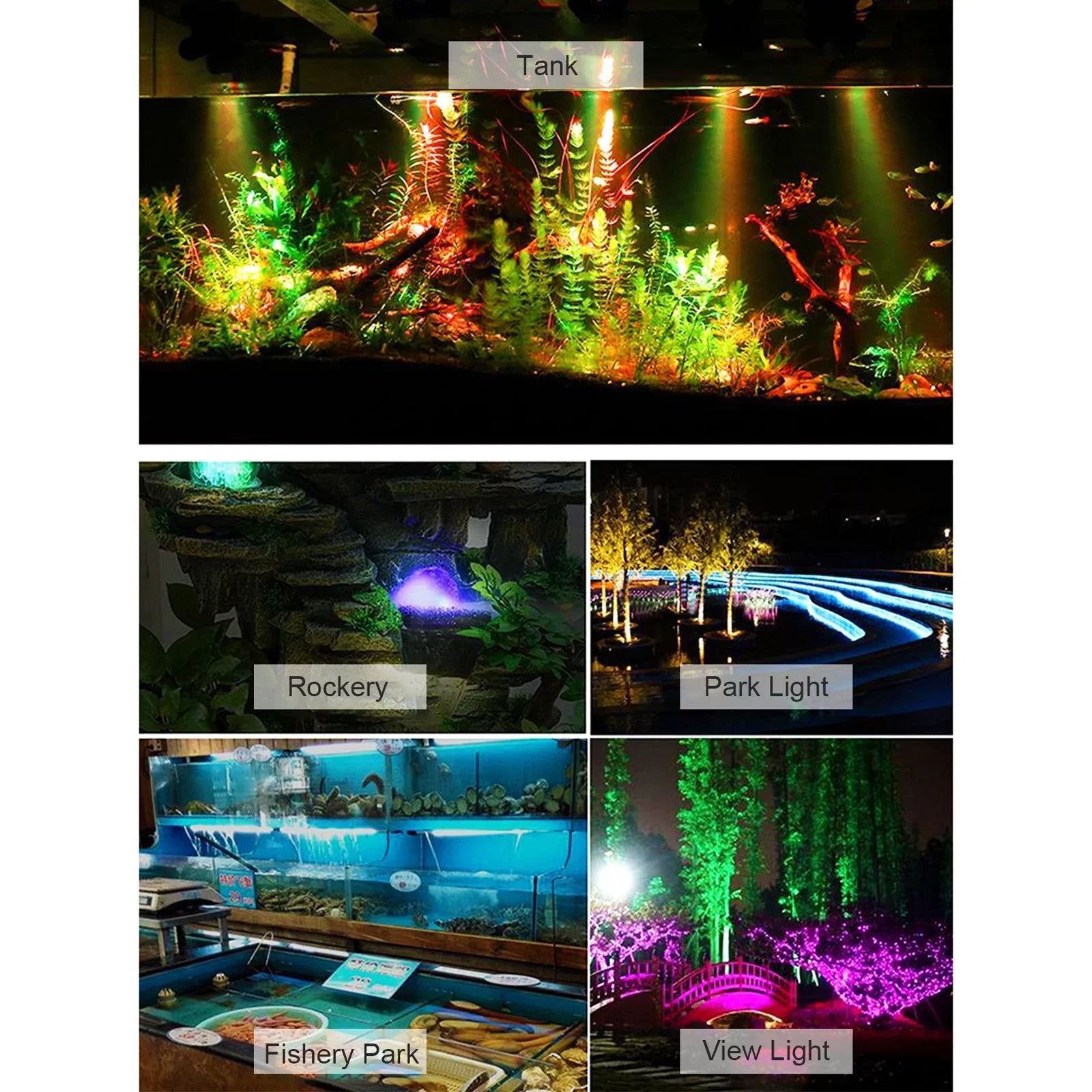 Aibecy Diving Light Kit Underwater with Remote Line Control Rotatable Angle for Swimming Pool Pond Fountain Patio Courtyard