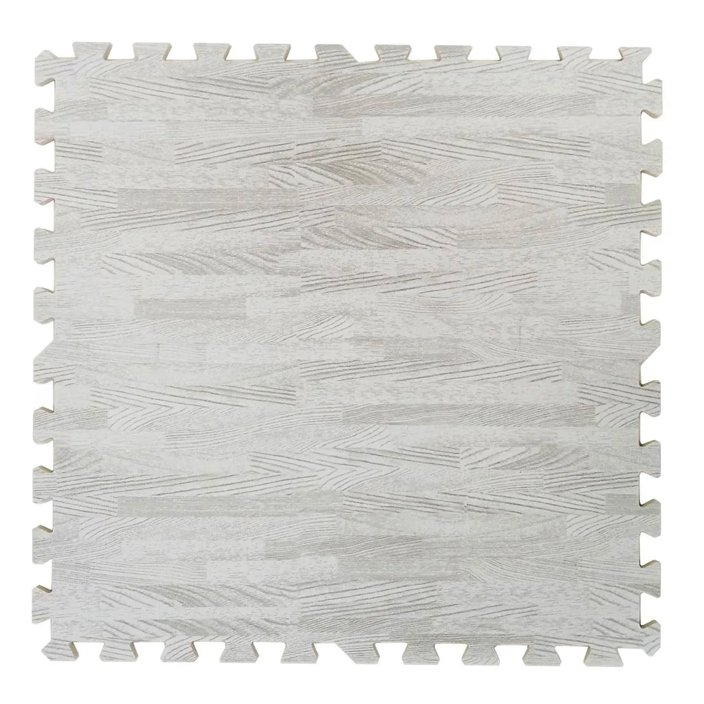 Home Aesthetics 100 Sq. Ft 3/8 Inch Thick Interlocking Foam Mats Flooring, White