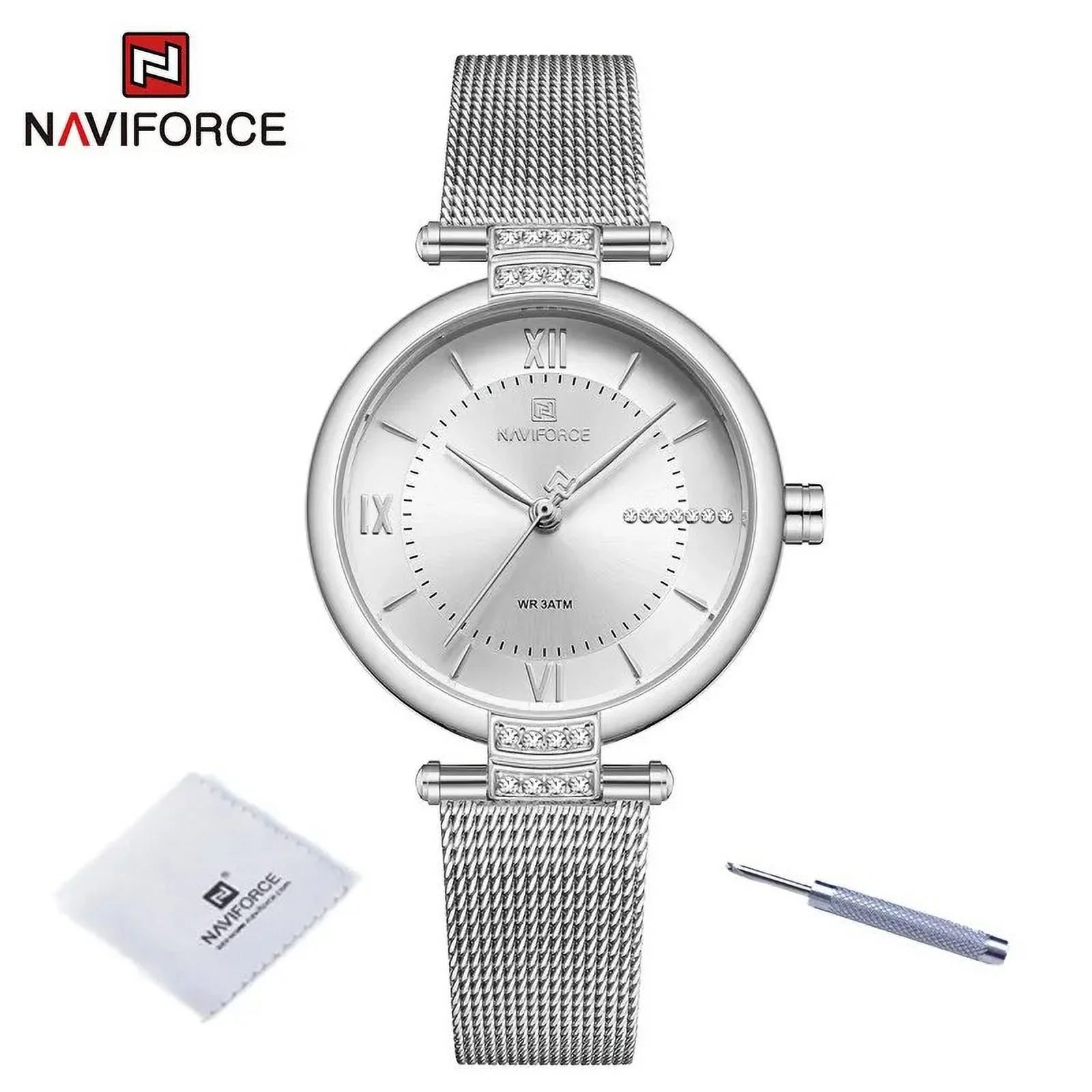 Women Watches Luxury Fashion Diamond Ladies Wristwatches Stainless Steel Mesh Strap Female Quartz Watch Girl Relogio