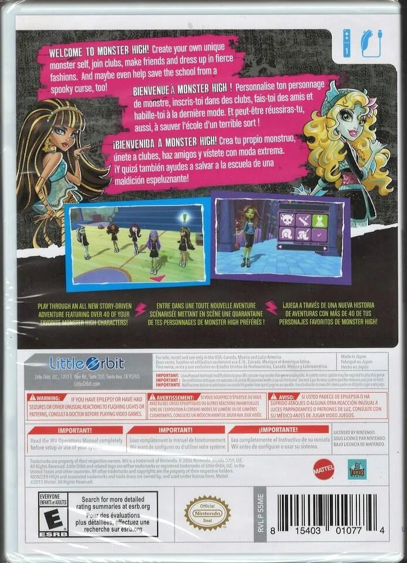 Monster High New Ghoul in School  (Brand New Factory Sealed  Version) Ninte