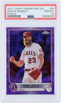 Archie Bradley Los Angeles Angels 2022 Topps Chrome Updates Purple Refractor # #9/10  Authenticated 10 Card