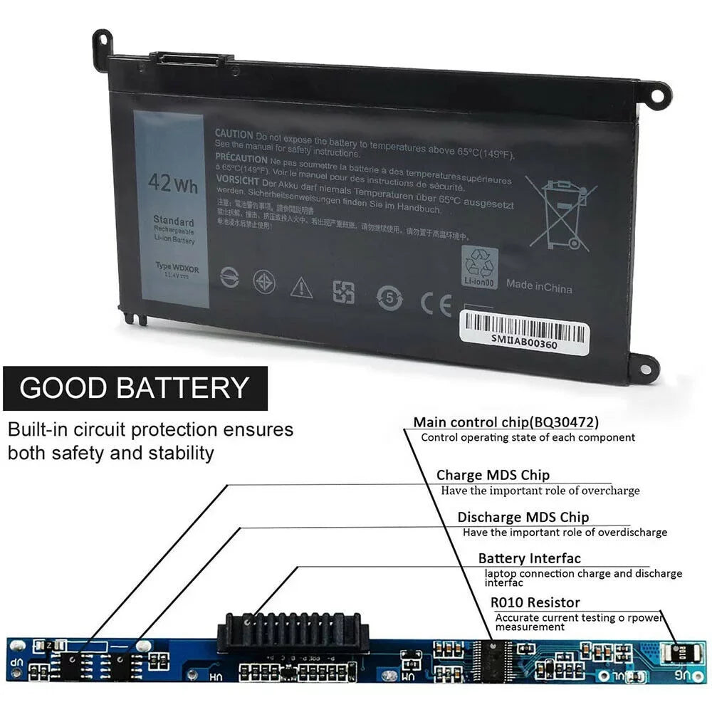 42WH  Battery for Dell Inspiron 5565 7573 Series