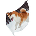 Red Shiba Inu Dog Silk Long Scarf for Women Large Oblong Sunscreen Shawls Wraps Neck Headscarf Hair Wraps Gift Packed
