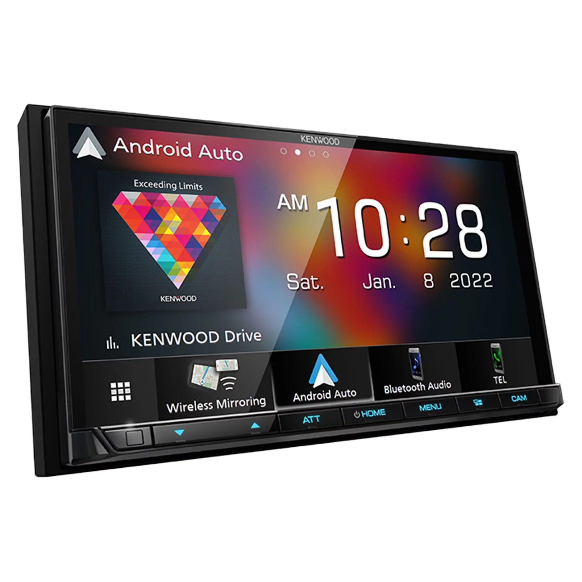 Kenwood  MultiMedia Receiver with -320LP Multi-Angle Rear View Camera with License Plate Mounting