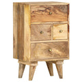 Dcenta Bedside Cabinet 14.2"x11.8"x23.6" Solid Mango Wood