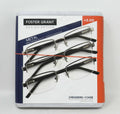 Design Optics Foster Grant Lyden Semi-Rimless Rectangular +3.00 Reading Glasses