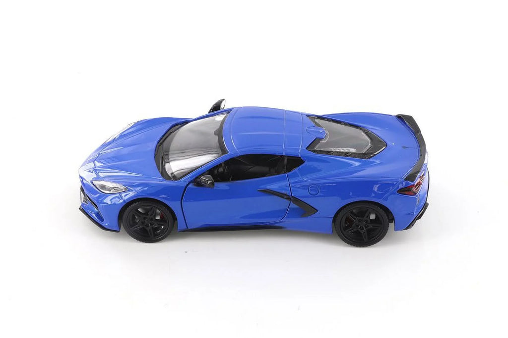 2020 Chevy Corvette  Stingray, Blue - Showcasts 79360/16D - 1/24 scale Diecast Model Toy Car